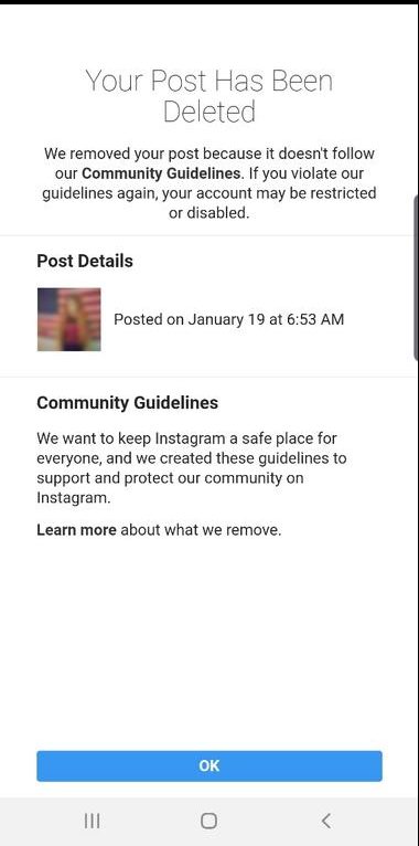 Instagram Removes American Flag Photo Because it Showed Infowars T-Shirt