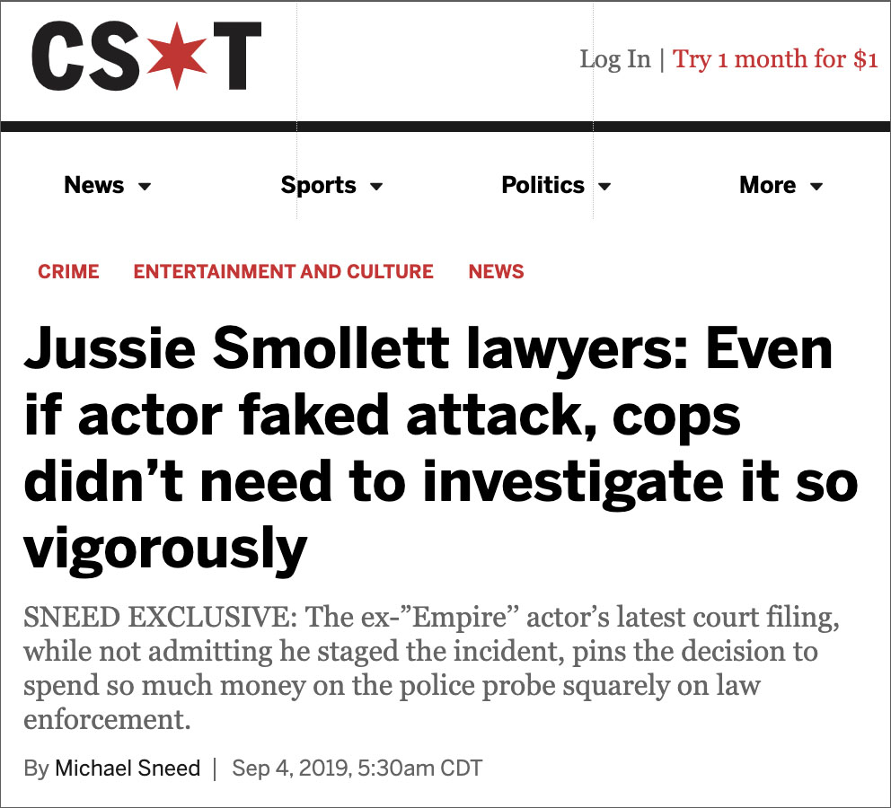 Jussie Smollett Lawyers: Even If He Did Lie, Police To Blame For Taking Seriously