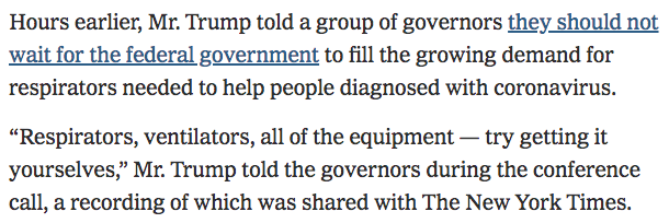 NY Times Caught Lying by Omission Over Trump Coronavirus Quote