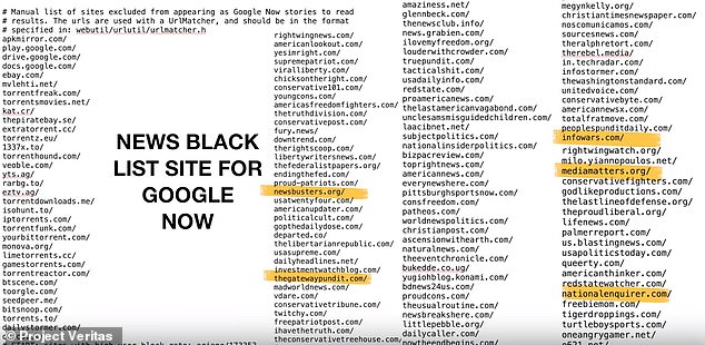 Google Glitch That Censored Conservative News Sites Reveals Secret Blacklist CEO Said Didn’t Exist